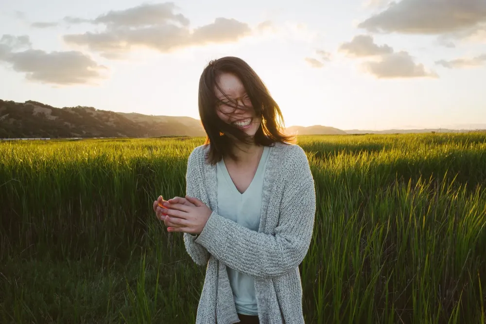IUD and travel; happy woman